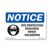 Eye Protection Required When Soldering