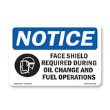 Face Shield Required During