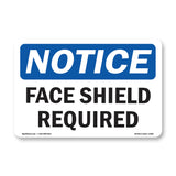 Face Shield Required Sign
