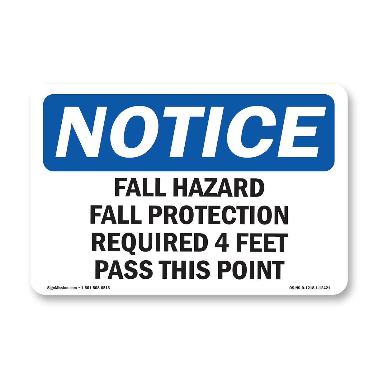 Fall Hazard Fall Protection Required 4 Feet