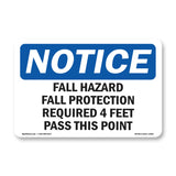 Fall Hazard Fall Protection Required 4 Feet