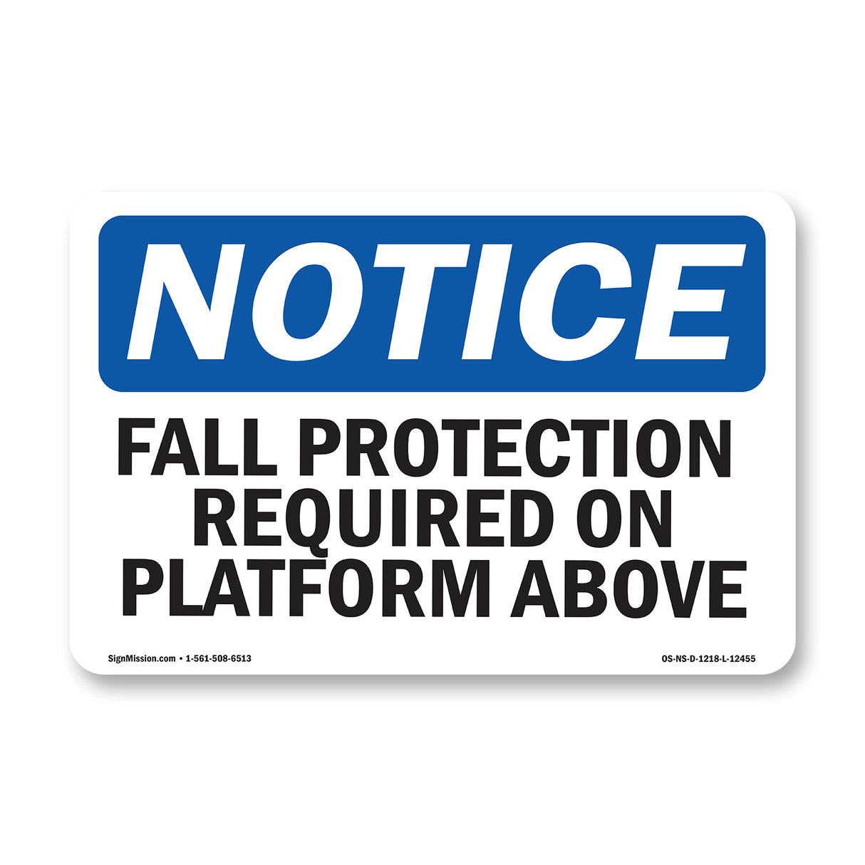Fall Protection Required On Platform Above