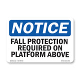 Fall Protection Required On Platform Above