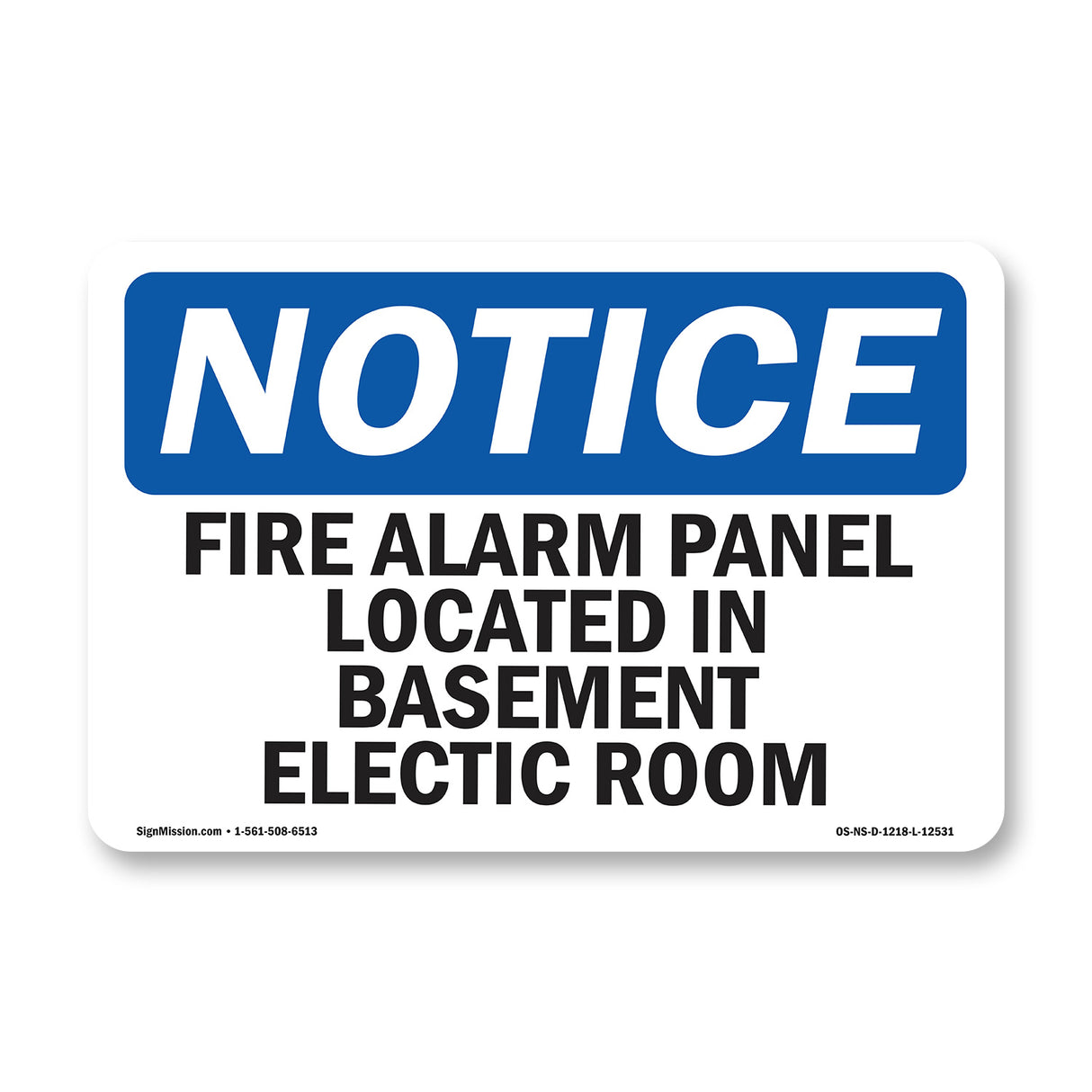 Fire Alarm Panel Located In Basement Electric Room