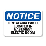 Fire Alarm Panel Located In Basement Electric Room