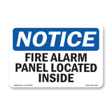 Fire Alarm Panel Located Inside