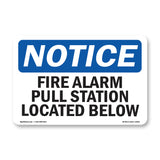 Fire Alarm Pull Station Located Below