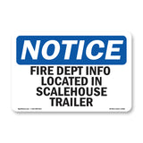 Fire Dept Info Located In Scalehouse