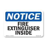 Fire Extinguisher Inside Sign