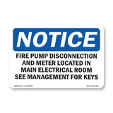 Fire Pump Disconnection And Meter Located