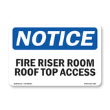 Fire Riser Room Roof Top Access