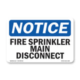 Fire Sprinkler Main Disconnect