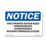 Fire Sprinkler System Riser Administrative