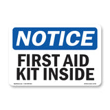 First Aid Kit Inside Sign