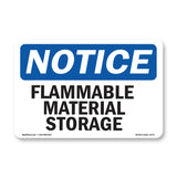 Flammable Material Storage Sign