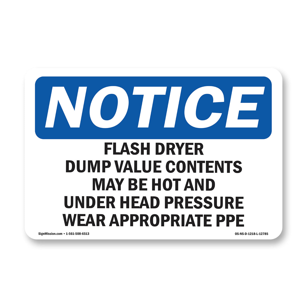 Flash Dryer Dump Valve Contents May Be Hot