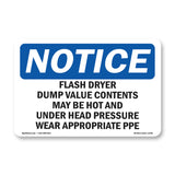 Flash Dryer Dump Valve Contents May Be Hot