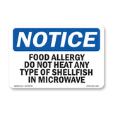 Food Allergy Do Not Heat Any Type Of Shellfish