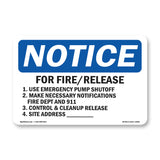 For Fire Release 1. Use Emergency Pump Shut