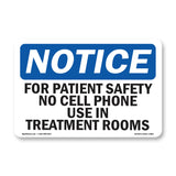 For Patient Safety No Cell Phone