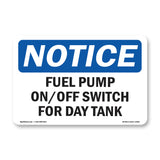 Fuel Pump On Off Switch For Day Tank