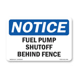 Fuel Pump Shutoff Behind Fence