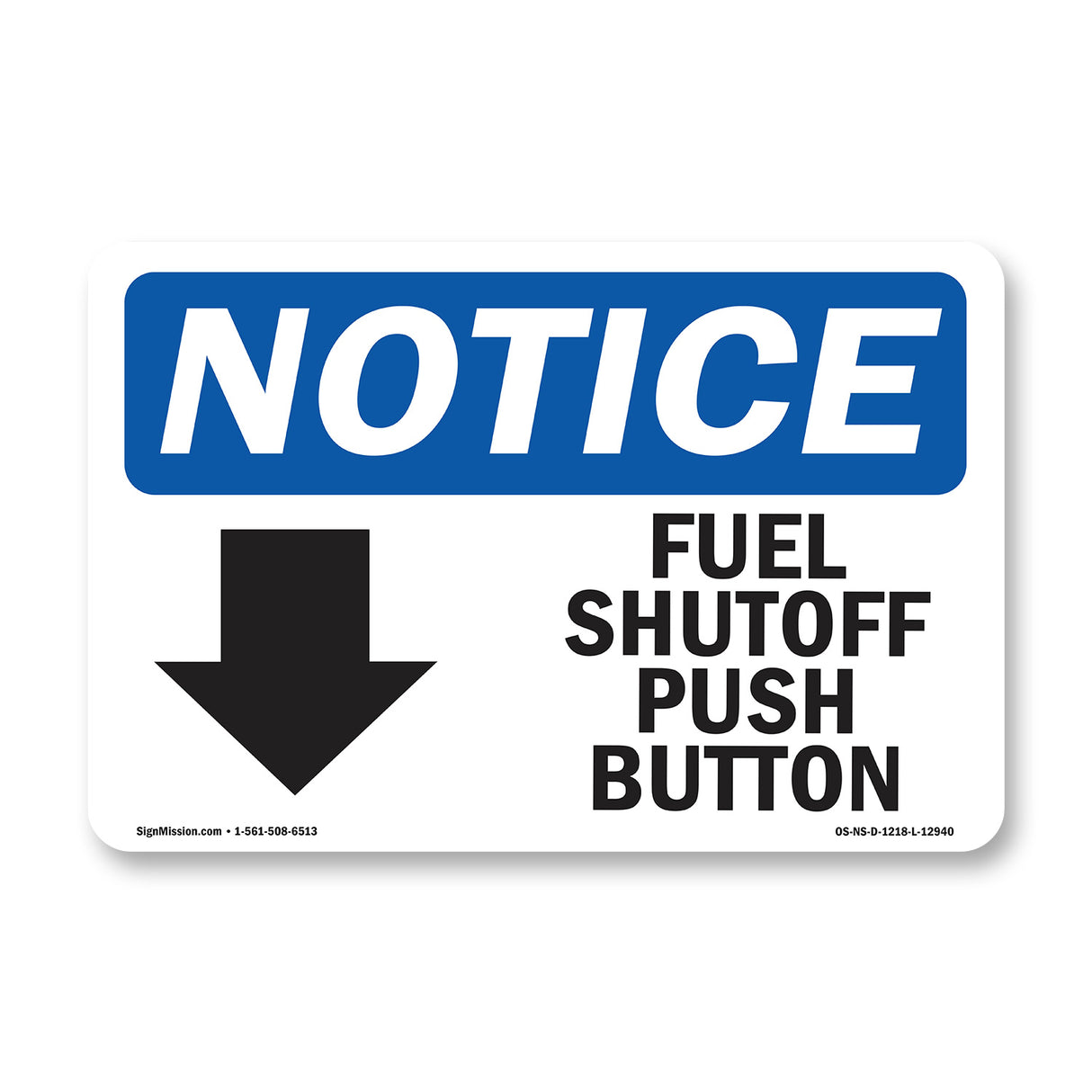 Fuel Shutoff Push Button [Down Arrow]