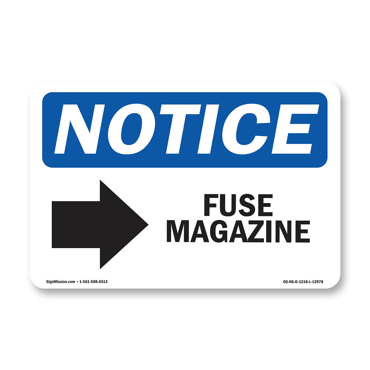 Fuse Magazine [Right Arrow] Sign With Symbol