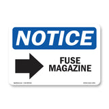 Fuse Magazine [Right Arrow] Sign With Symbol
