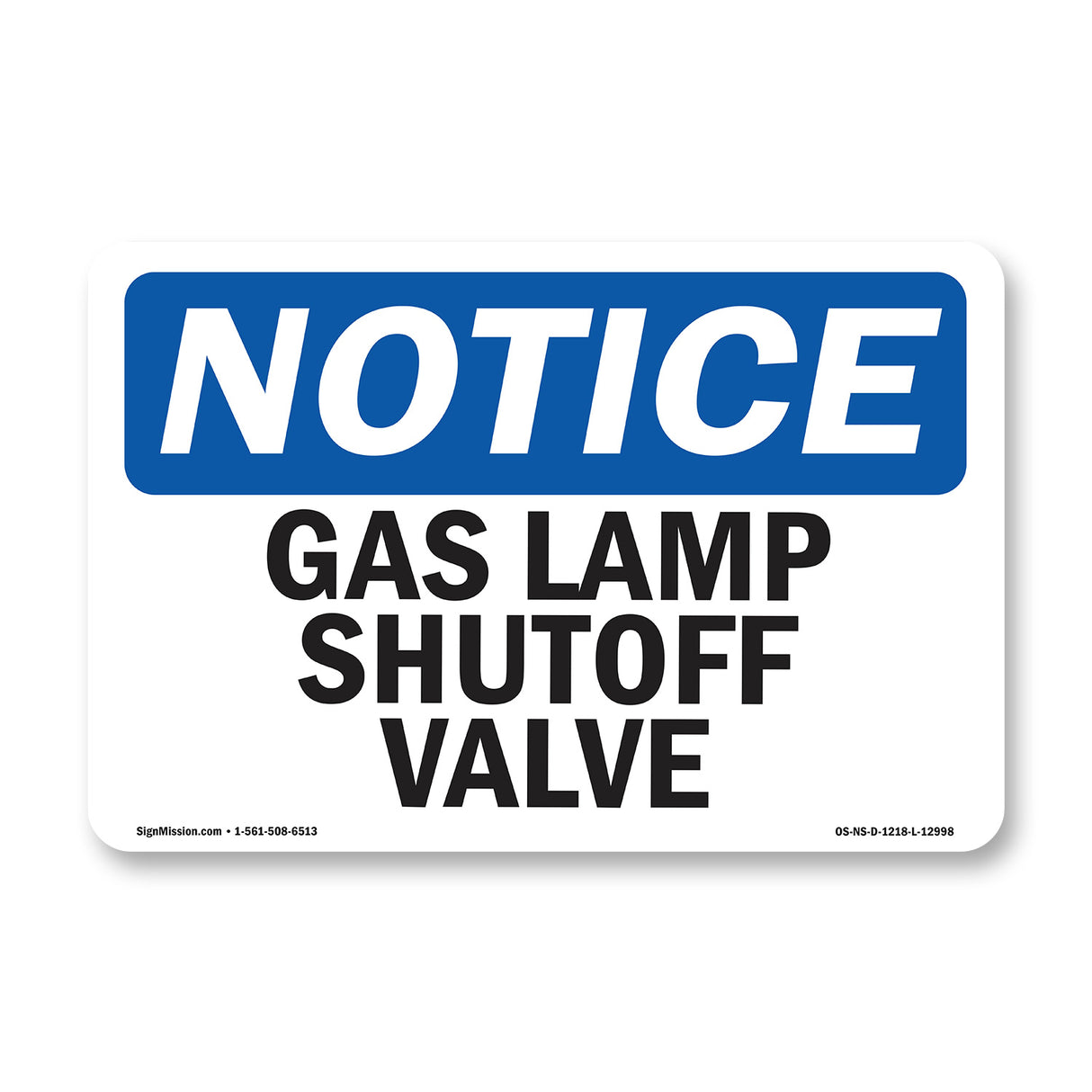 Gas Lamp Shutoff Valve