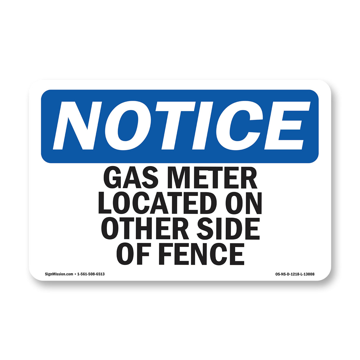 Gas Meter Located On Other Side Of Fence