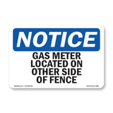 Gas Meter Located On Other Side Of Fence
