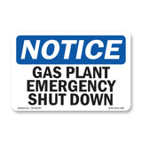 Gas Plant Emergency Shut Down