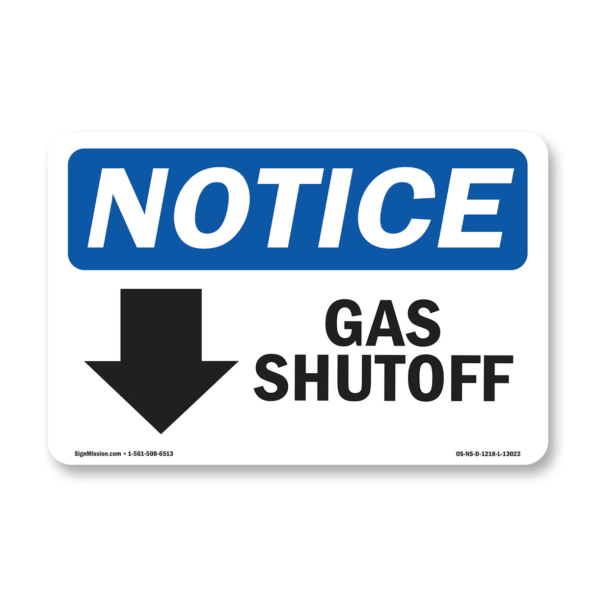 Gas Shutoff [Down Arrow]