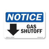 Gas Shutoff [Down Arrow]