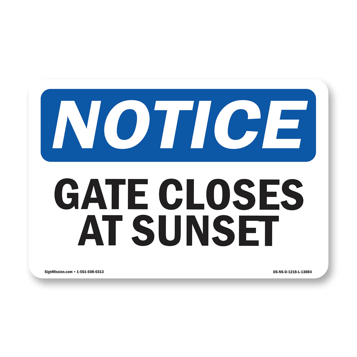 Gate Closes At Sunset
