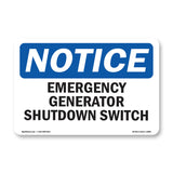 Generator Emergency Shutdown Switch