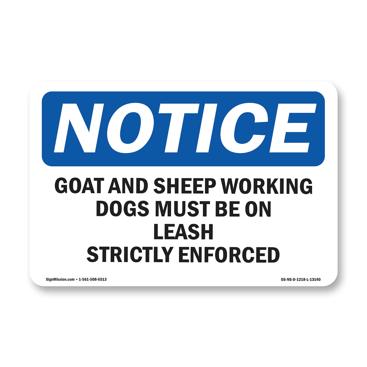Goat & Sheep Working Dogs Must Be On Leash