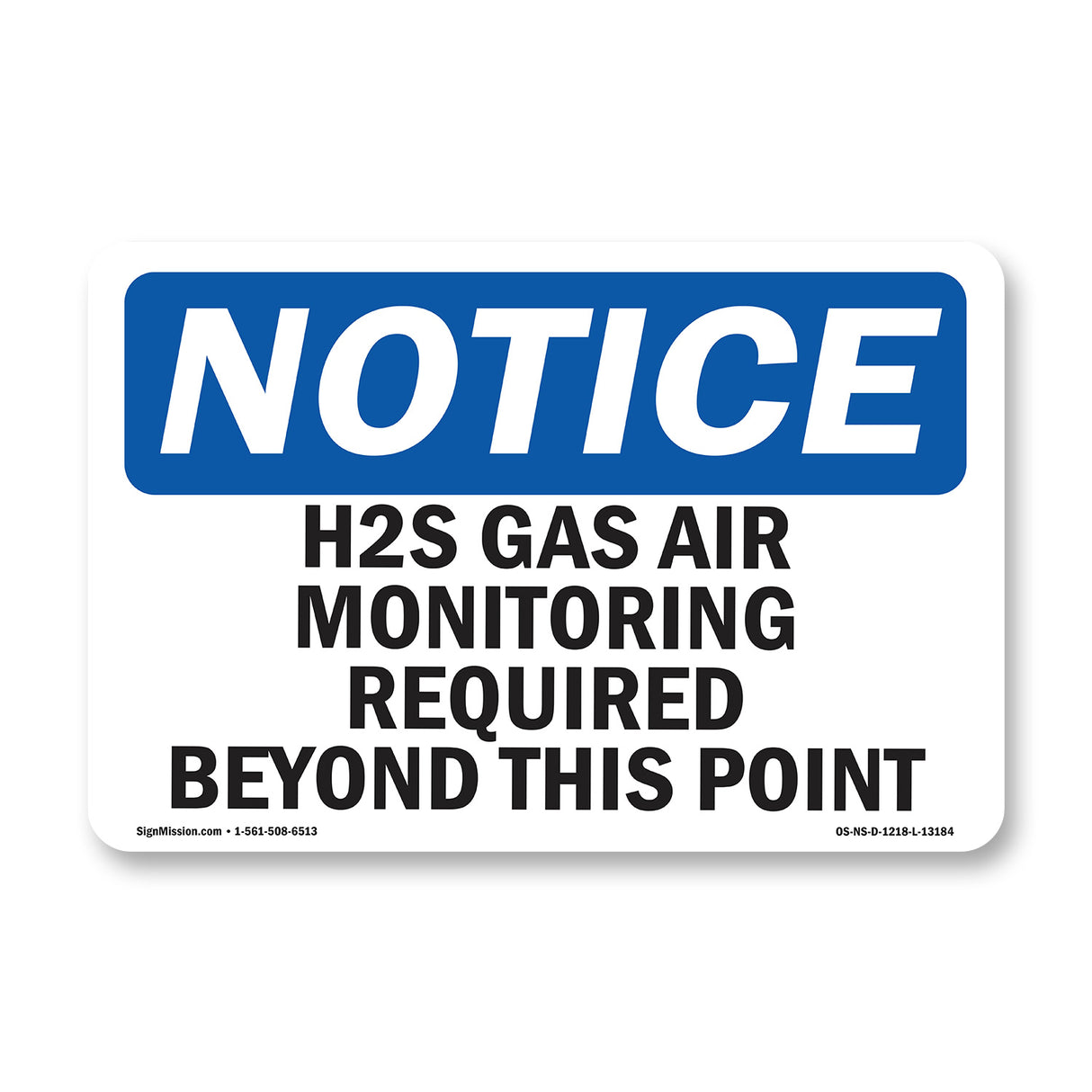 H2S Gas Air Monitoring Required Beyond This Point