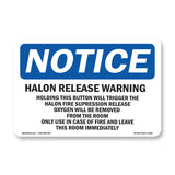 Halon Release Warning Holding This Button