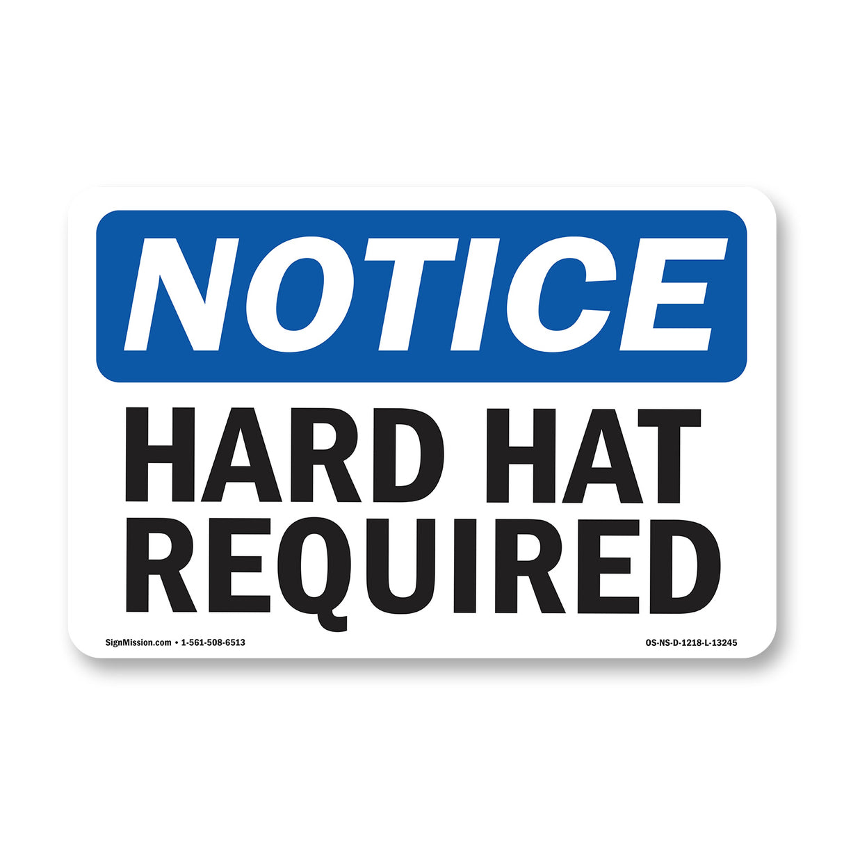 Hard Hat Required Sign