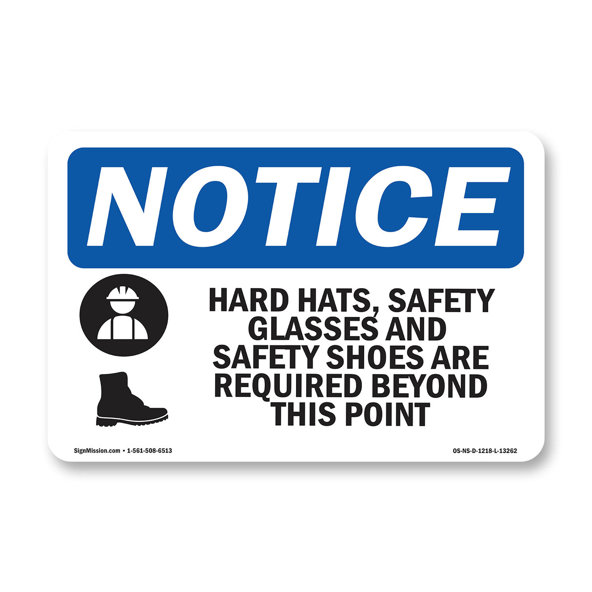 Hard Hat, Safety Glasses And