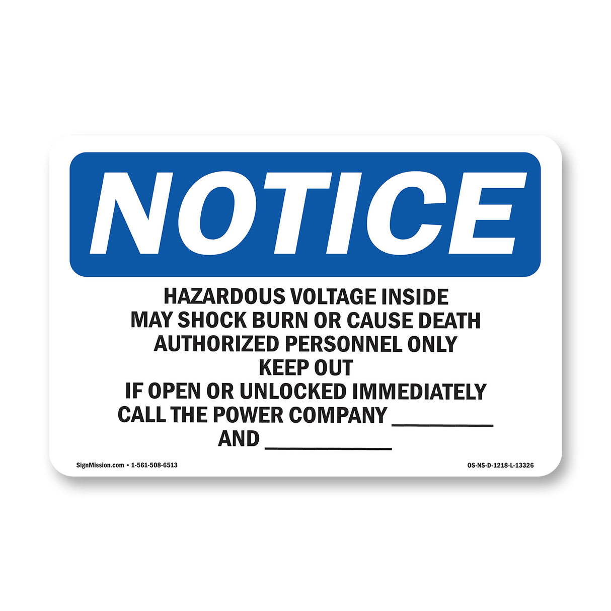 Hazardous Voltage Inside May Shock Burn Sign