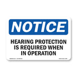 Hearing Protection Is Required Sign