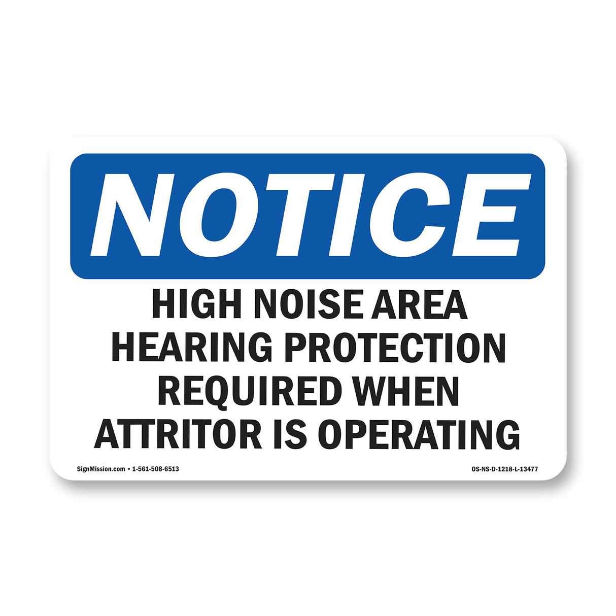 High Noise Area Hearing Protection Required