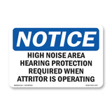 High Noise Area Hearing Protection Required