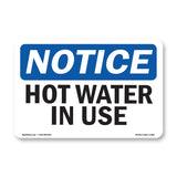 Hot Water In Use