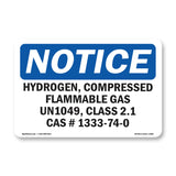Hydrogen, Compressed, Flammable Gas Un1049,