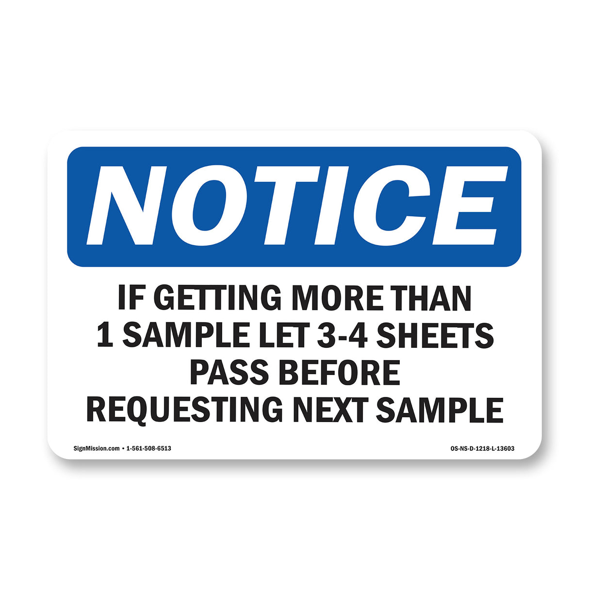 If Getting More Than 1 Sample Let 3-4 Sheets