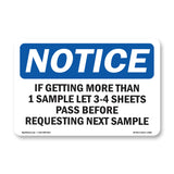 If Getting More Than 1 Sample Let 3-4 Sheets